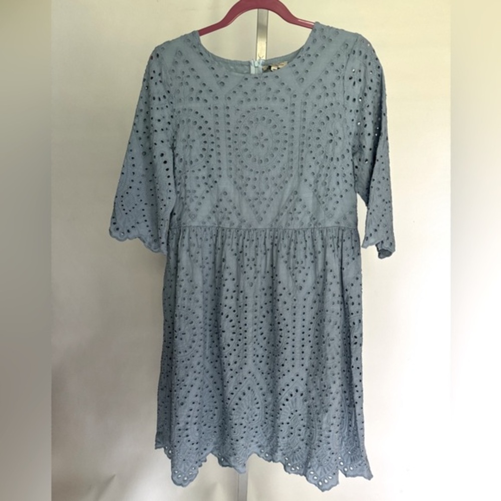 Le Regazze eyelet dress size M 100% cotton